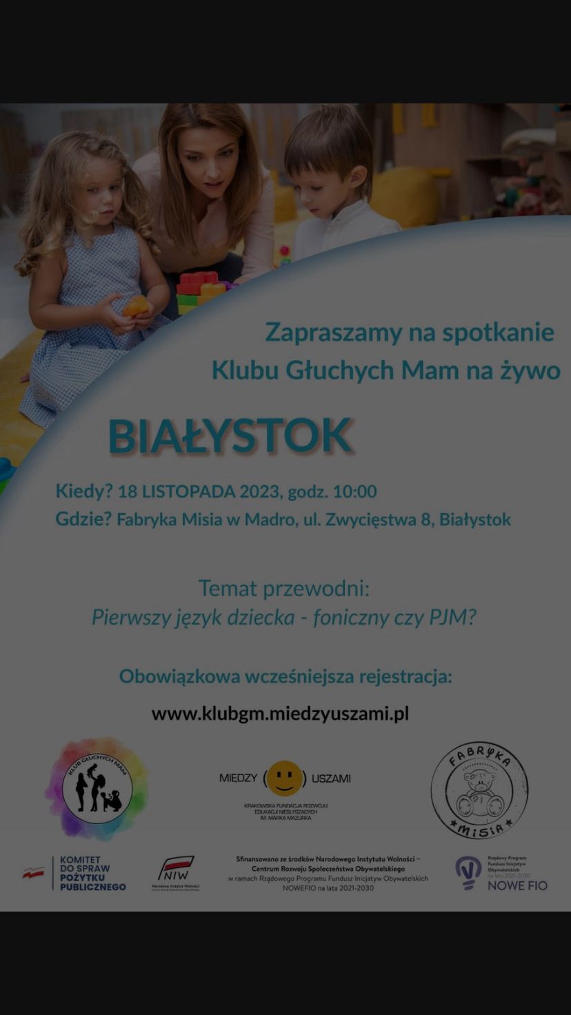 Spotkanie Klubu Głuchych Mam w Białymstoku