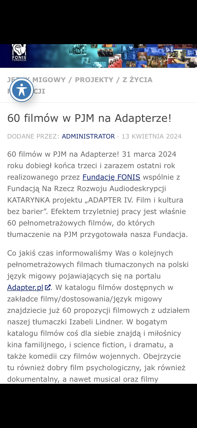 60 filmów w PJM na Adapterze!