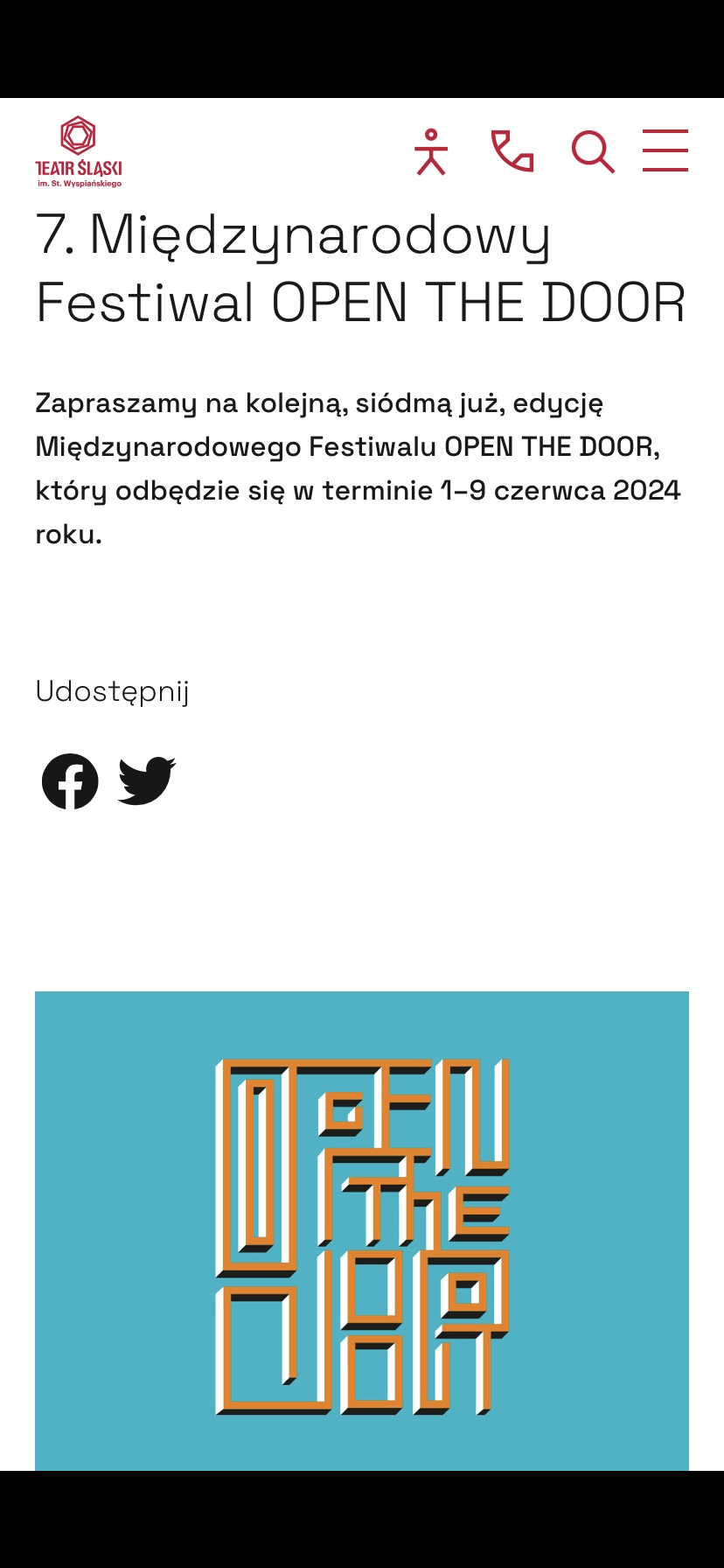 7. Międzynarodowy Festiwal OPEN THE DOOR