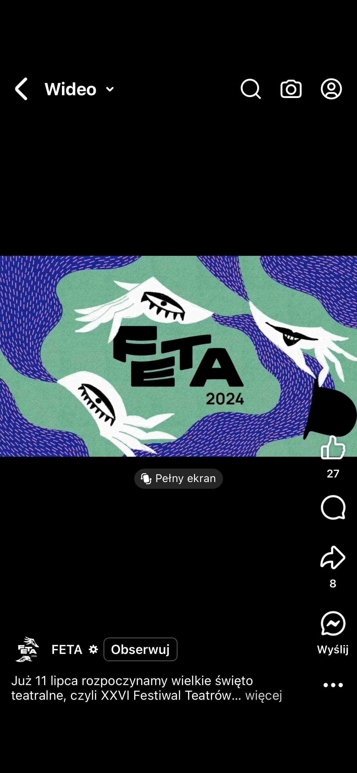 XXVI Festiwal Teatrów Ulicznych i Plenerowych FETA 2024